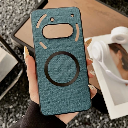 For Nothing Phone (3a) Pro, Hybrid Armor Cloth - Textured Magnetic Case Cover - Bild 21 von 23