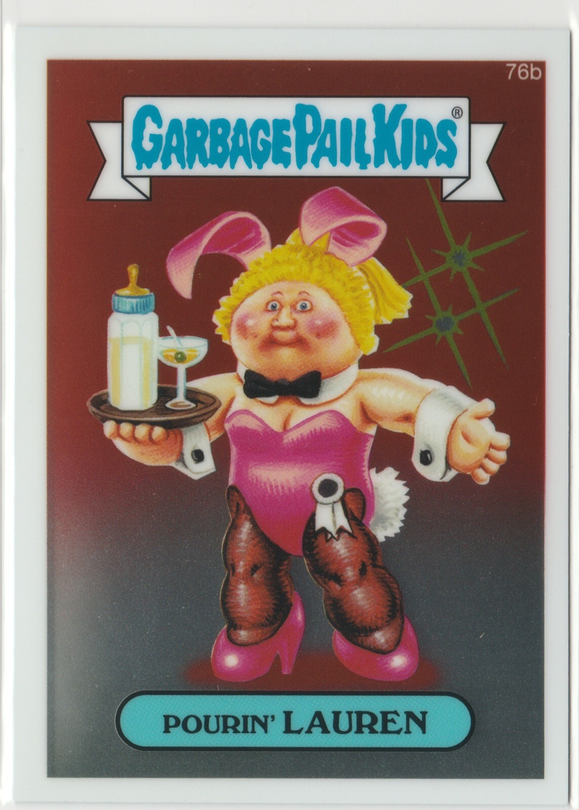 Pourin Lauren 76b Garbage Pail Kids 2014 Chrome Series 2 CS2 GPK