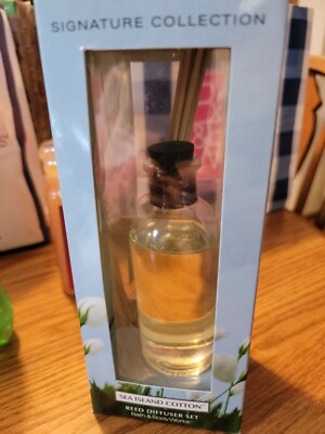 Bath & Body Works Slatkin  SEA ISLAND COTTON Reed Diffuser Fragrance Candle RARE