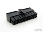 PC 20-pin Modular Connector Housing Female - BLACK 1 pc