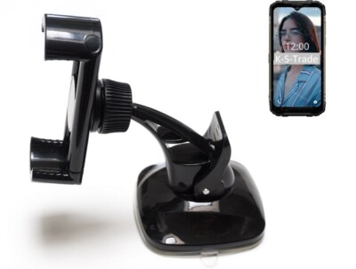 Halterung Scheibe + Armaturenbrett für Doogee S96 Pro Smartphone Halter kompakt