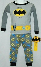 Batman Sleep set Pajamas Baby Boys Size 9 12 18 24 Months NEW Comic Book Outfit