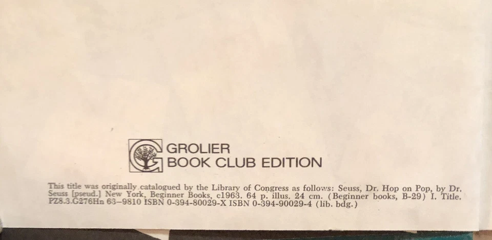 Vintage -Lot -4 Dr .SEUSS hc books: (3- 1983 -1 From -1957! - Изображение 4 из 4