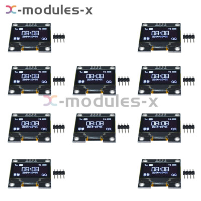 1-10PCS 1.3'' White OLED LCD Display Module IIC I2C Interface SSH1106 For Arduino