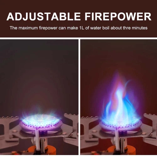 Camping 3900W Gas Stove with 1Lb Propane Tank Adapter for Outdoor Cooking Case - Picture 9 of 14