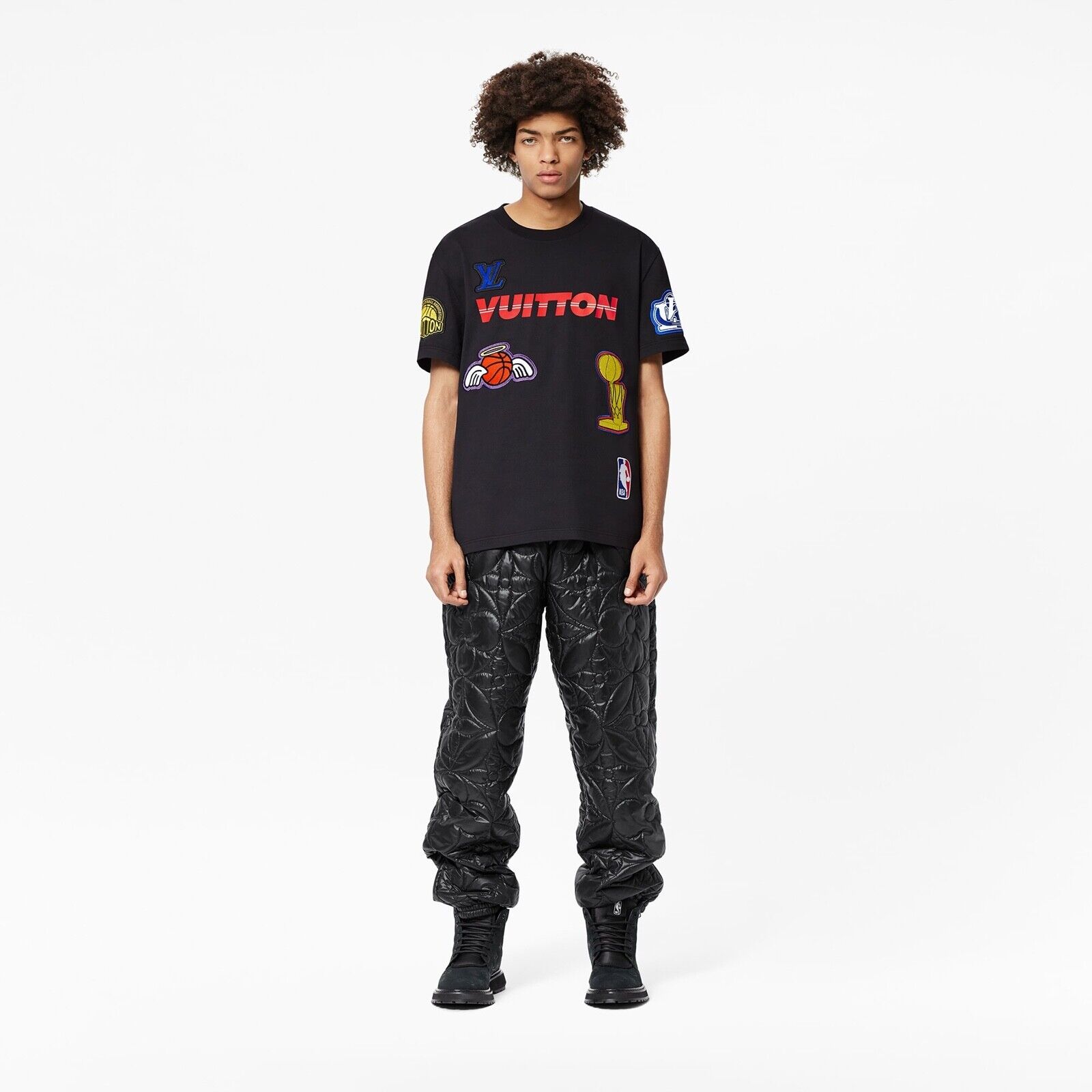 Louis Vuitton NBA Basketball Embroidered Tee