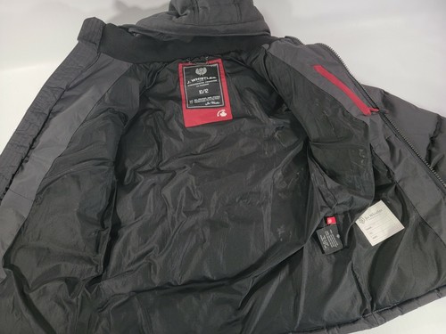 Youth Boys J. JOE WHISTLER & CO PUFFER Black Insulated JACKET Parka HOODED 10/12 - Picture 4 of 6