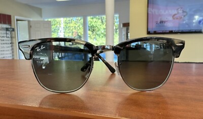 Ray Ban Rb3016 1336/71 Clubmaster Tortoise Silver Square