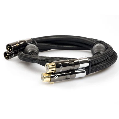 NEU HiViLux Referenz HIFI Balanced/NF/XLR-Kabel OCC/SCC Ø=14mm Stereopaar 2x1,5m