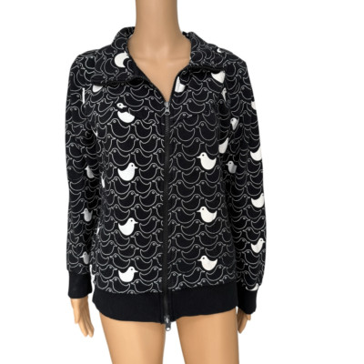 Ichi 100% cotton full zip hoodie sweatshirt size L