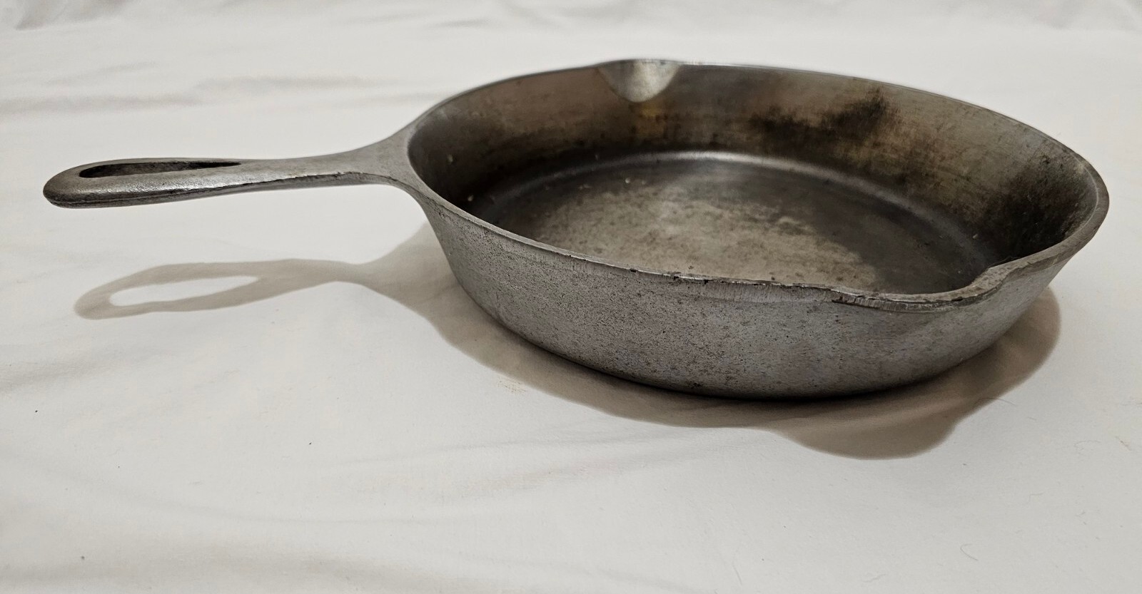 Cast Iron Cooking Ware Detroit 10”+ Skillet S2338 Size 8 Nickel Plated
