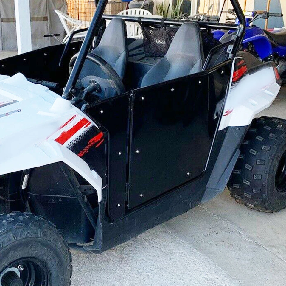 Алюминиевые открывающиеся двери для 2009-2022 Polaris RZR 170 + сверхпрочная крыша черные - Изображение 4 из 4