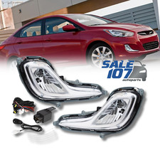 For 2012-2017 Hyundai Accent Sedan Hatchback Bumper Fog Light Driving Leftright