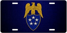 High Grade Aluminum License Plate - US Army Divisions - Many Options