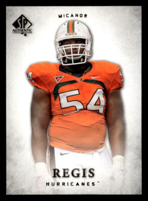 Micanor Regis 2012 SP Authentic  Card #76 Miami Hurricanes
