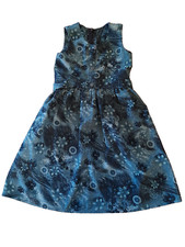 Girls Amish Mennonite Dress Floral Sleeveless Modest Homesewn Prairie