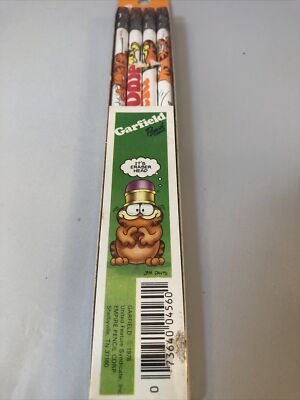 Vintage Garfield Pencils NOS 70 s 4 Pack 1978 United Features Syndicate Rusty