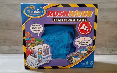 ThinkFun Rush Hour Jr Traffic Jam 2013 Stragey Thinking Puzzle Game Complete  