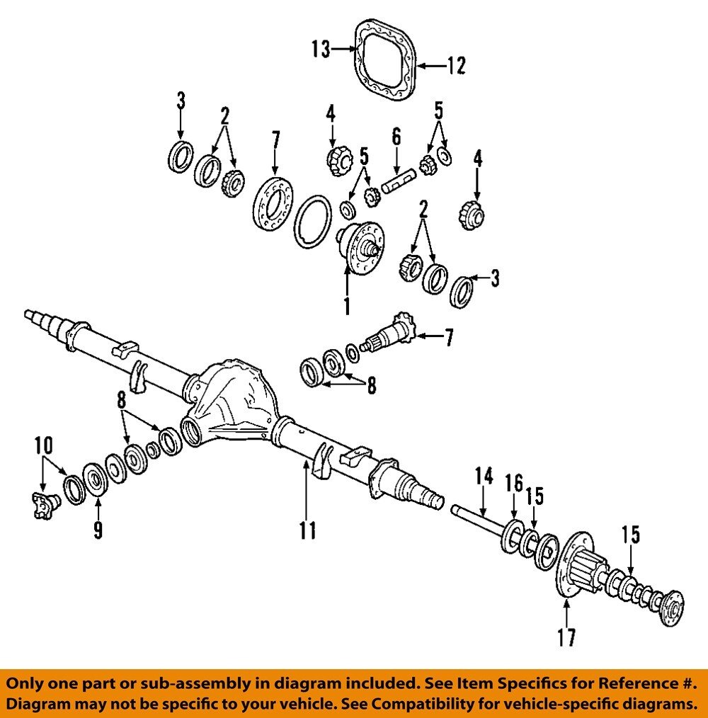 FORD OEM 08-11 F-250 Super Duty Rear-Axle Differential FORD OEM 08-11 F-250 Super Duty Rear-Axle Differential