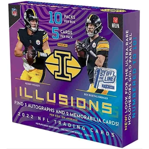 2022 Panini Illusions Football First Off the Line Hobby SEALED NEW 22PAFILL-FOTL