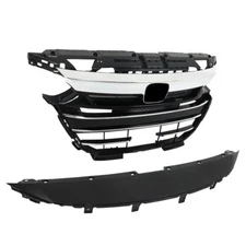 Plastic Front Bumper Grille & Grille Cover For Honda Accord  2021 2022 2023
