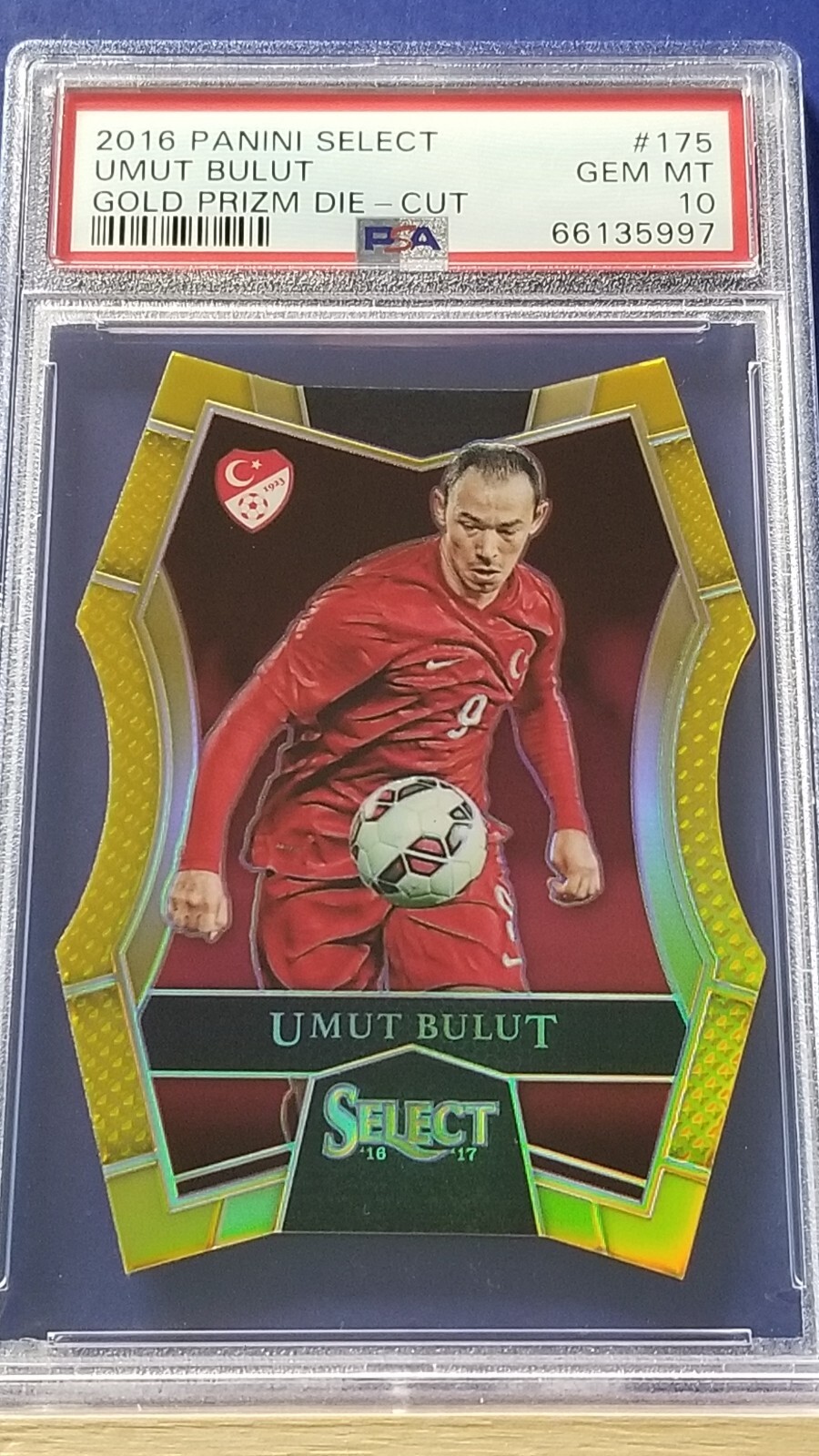 Umut Bulut - 2016 Panini Select Die Cut Gold Prizm PSA 10 #3/10