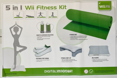 wii　wiifitセット Digital Gadgets 5 in 1 Wii Fitness Accessory Kit Exercise