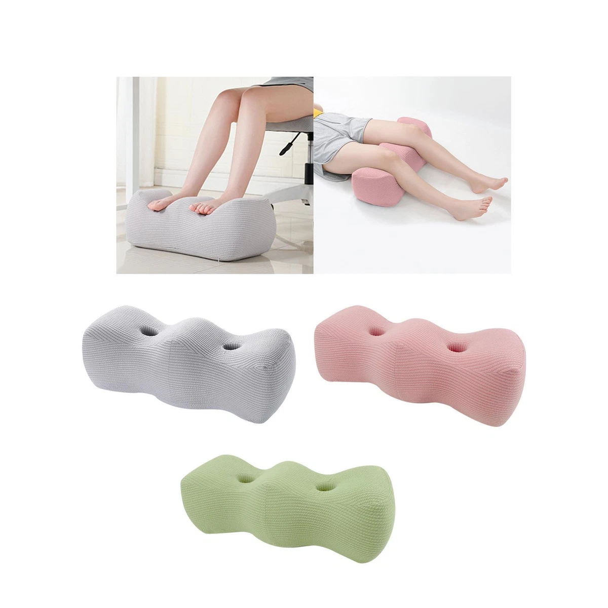 Knee Pillow for Side Sleepers Leg Pillow Two Height Memory Foam
