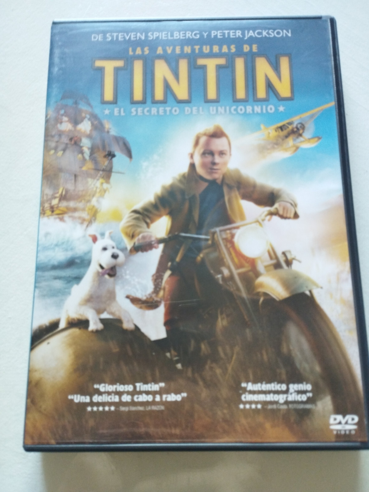 Tintin the Secret of the Unicorn Spielberg - DVD Spanish English Region 2 ESP Am