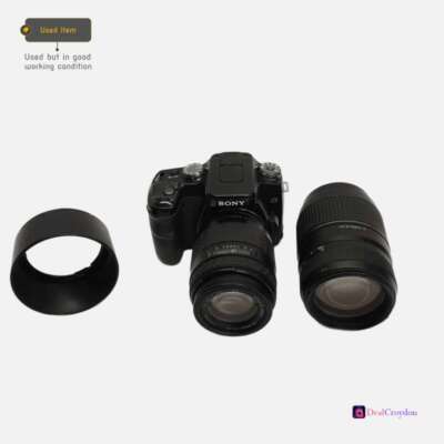 SONY DSLR-A100 DIGITAL SLR CAMERA + SIGMA 70-210mm & TAMRON 70-300mm LENS