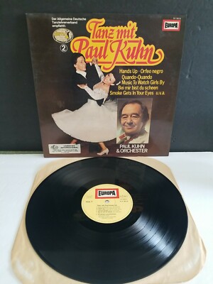 PAUL KUHN & HIS ORCHESTRA-TANZ MIT RARE GERMAN LP VINYL EUROPS V.G. TESTED 