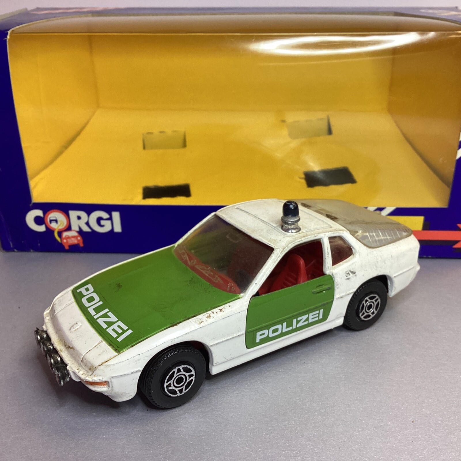 Corgi Porsche 924 Police Car 13cm Long Metal Model