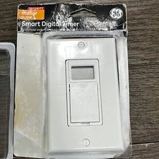 GE Indoor In-Wall Smart Digital Timer 7-Day Programmable 120VAC 15A White Open B