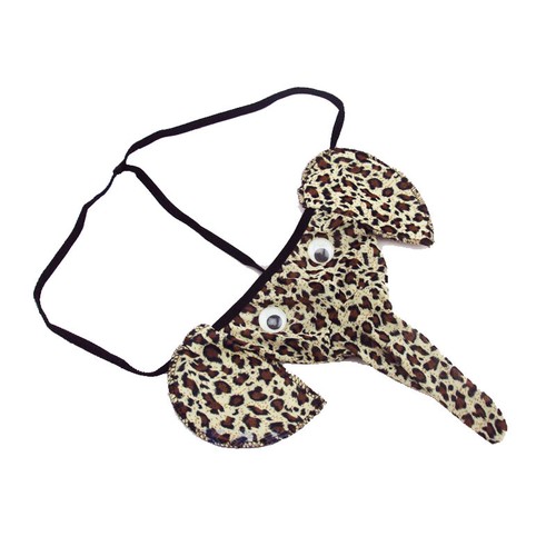 Para hombres Novedad Elefante Trompa Tanga Cuerda G Pantalones Ropa Interior Sexy Leopardo Ciervo - Imagen 14 de 14