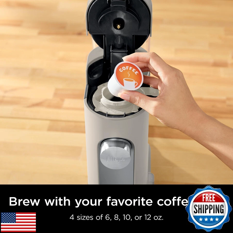 Ninja Pods and Grounds Single-Serve Coffee Maker, K-Cup Pod Compatible, Brews - Image 4 of 4