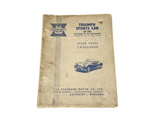 Original Triumph Sports Car 20 Tr2 Tr3 Spare Parts Catalog Hardcover Book