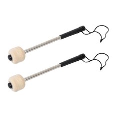 Durable And Elastic Felt Head Mallet 2Pcs Bass Drum Stick For Percussion