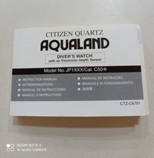 CITIZEN   acqualand     C50 ****     istruzioni    NUOVE
