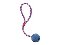 Nobby Rubber Line Ball Am Seil Mit Glocke 5 Cm Vollgummi Apportierspiel Hund
