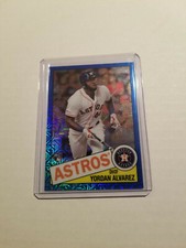 2020 Topps Series 1 1985 Chrome Yordan Alvarez #85C16 Blue Parallel 4/150 Astros