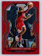 2021 Panini Prizm WNBA Chennedy Carter Red Prizm /299 #49 Atlanta Dream
