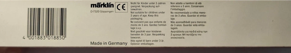 Märklin 1:87 H0 Oldtimer Set 3er Set 1885 Made in Germany TOP ZUSTAND in OVP - Bild 4 von 4