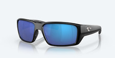 NEW Costa Del Mar FANTAIL PRO Polarized Sunglasses Matte Black / Blue Glass 580G