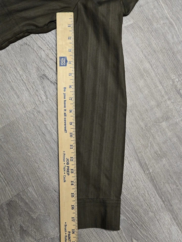 Chaqueta forrada a rayas verde oliva Twenty One 21 para mujer talla S Foto 4 de 4