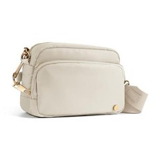 Anti Theft Crossbody Bag for Women, Slash-resistant RFID Blocking Travel Beige