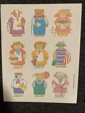 Vintage Animals Dressed Up Sticker Sheet Scrapbook Planner Craft Stickers