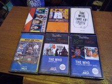The Who 6 Original MCA Cassette Tapes In Spectacular Condition Almost Mint