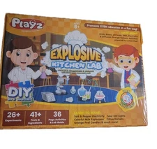 Playz Explosive Kitchen Lab 26 + Physics, Chemistry & Biology Science NEW SEALED