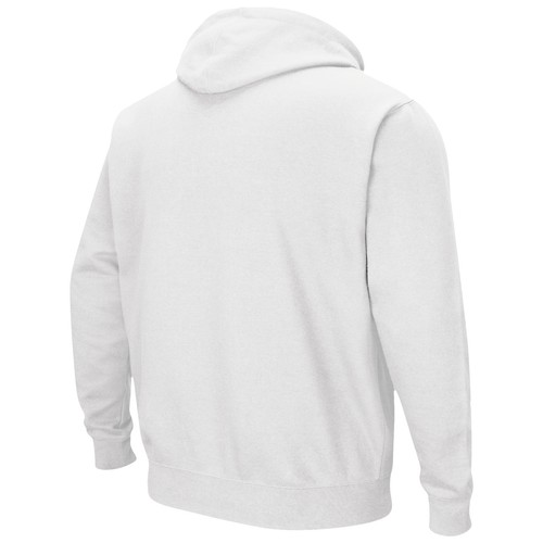 Men's Colosseum White Arizona Wildcats Arch & Logo 3.0 Pullover Hoodie - Imagen 3 de 3