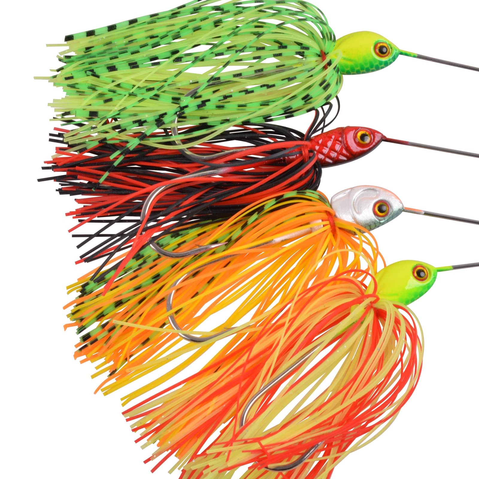 Fishing Lures Spinnerbait, 12pcs Bass Fishing Lure Spinner Baits Kit Hard Met... - Image 7